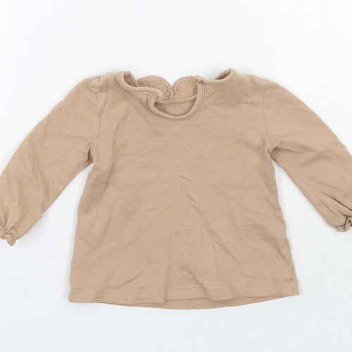 George Girls Brown   Basic T-Shirt Size 3-6 Months