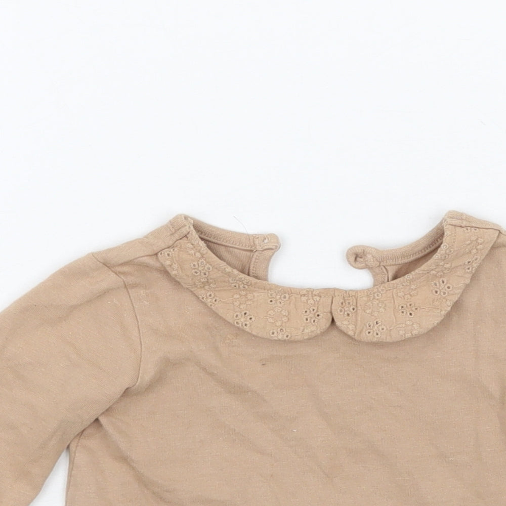 George Girls Brown   Basic T-Shirt Size 3-6 Months