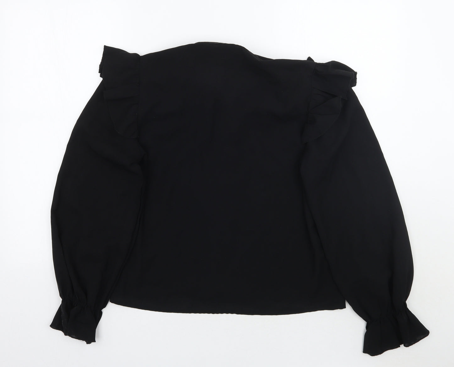 SheIn Womens Black   Basic Button-Up Size M