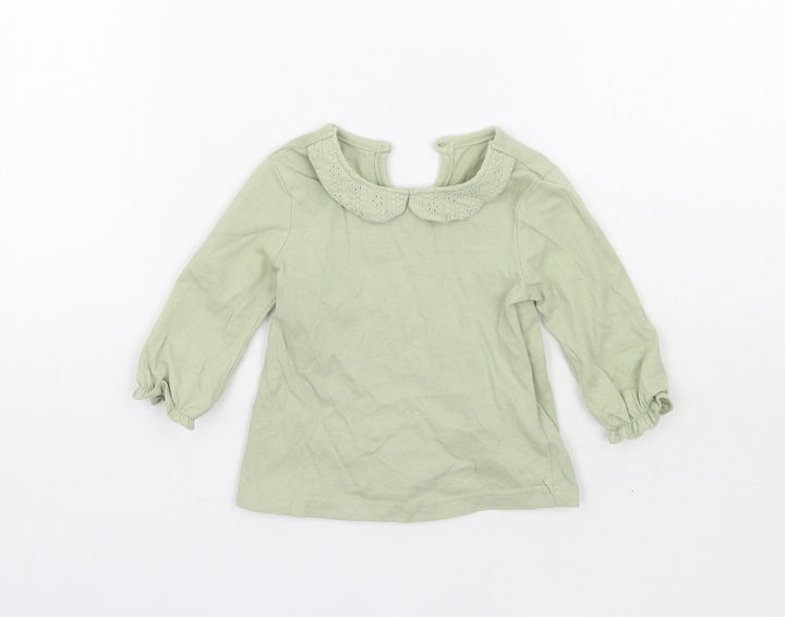 George Girls Green   Basic T-Shirt Size 3-6 Months