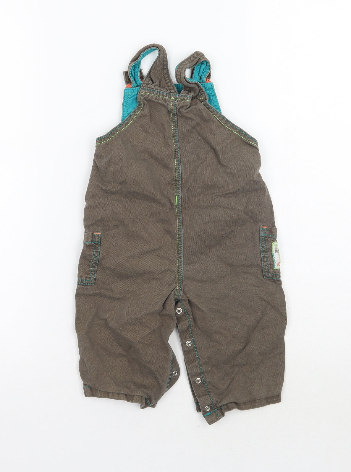 George Boys Brown   Dungaree One-Piece Size 9-12 Months