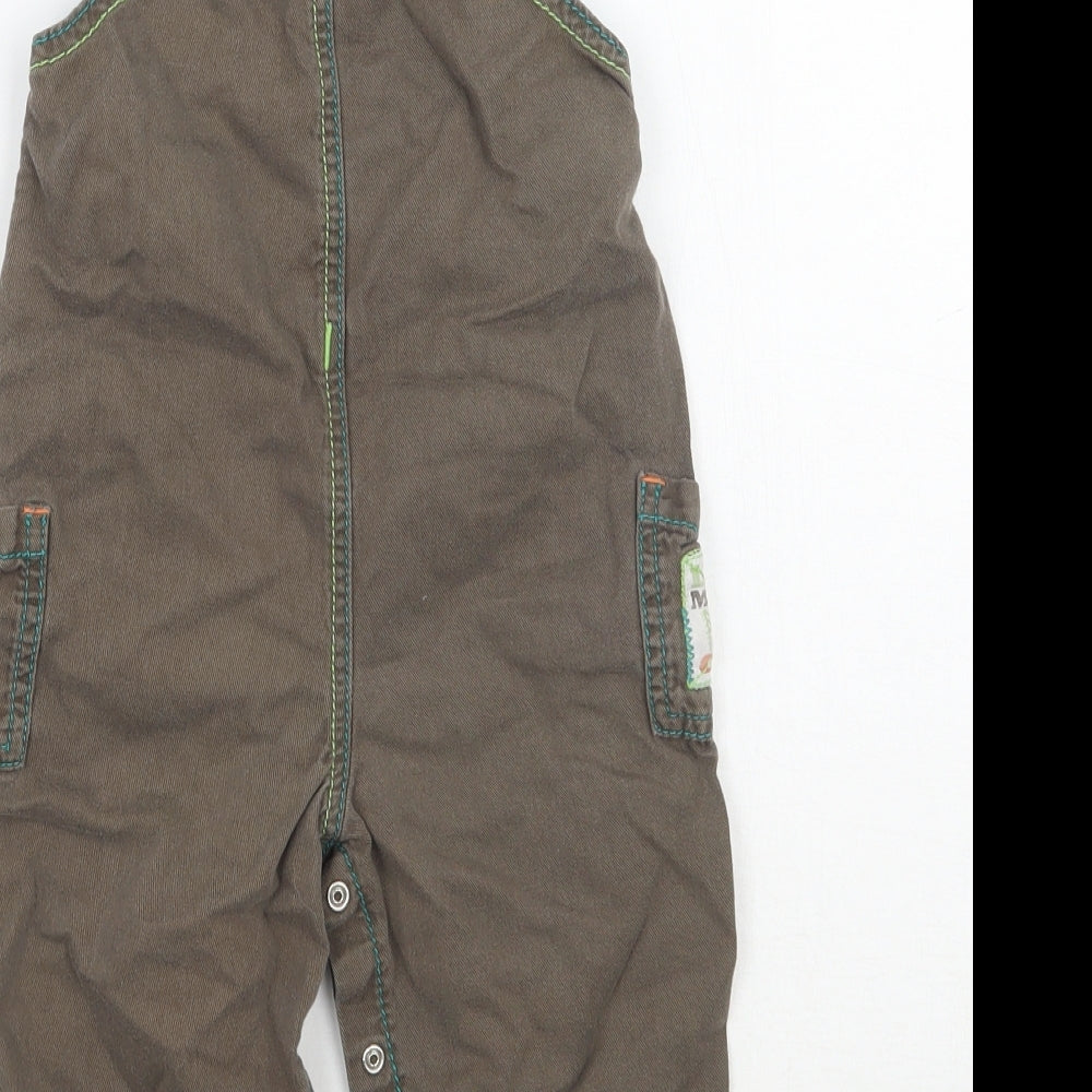 George Boys Brown   Dungaree One-Piece Size 9-12 Months