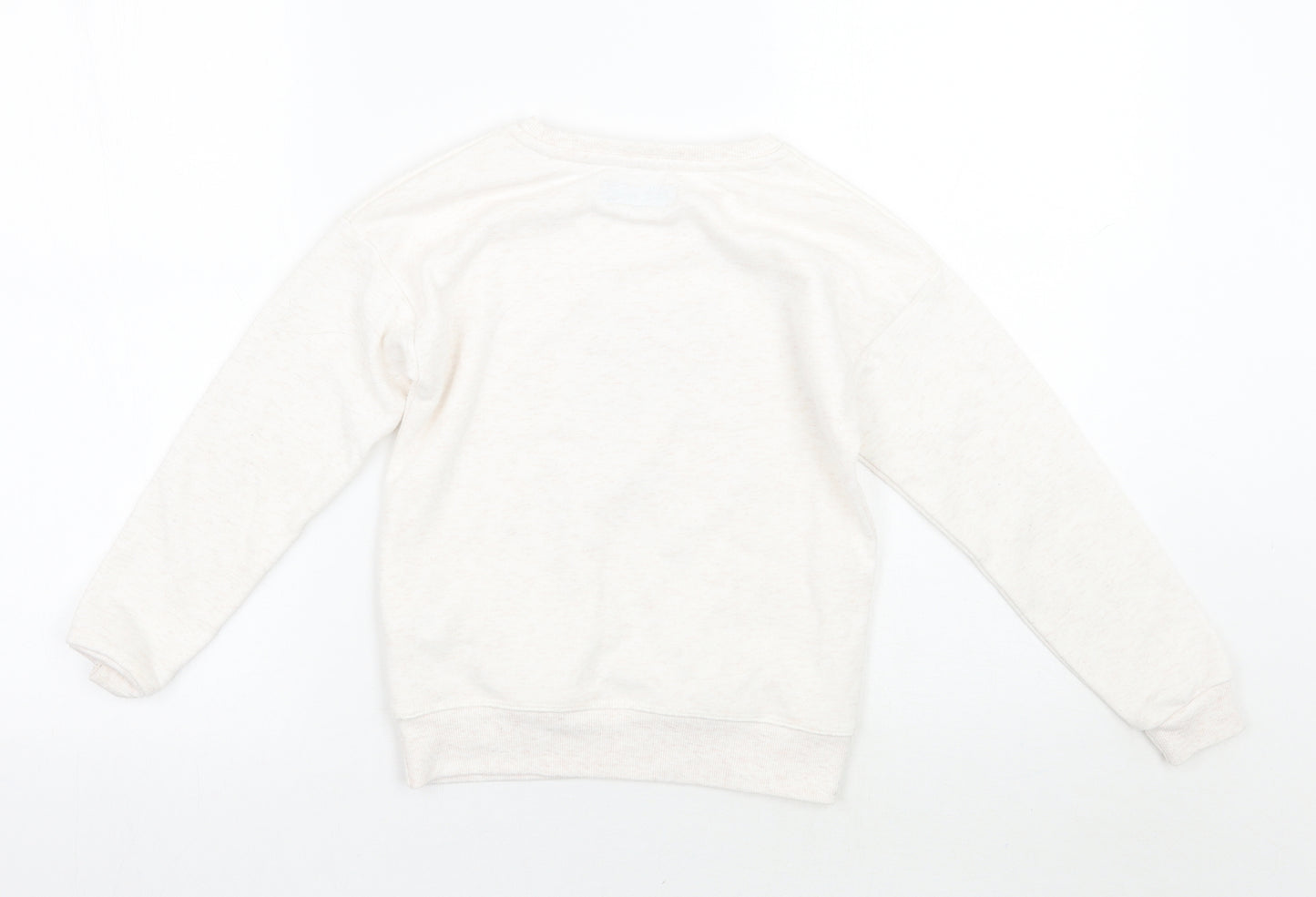 Primark Girls Ivory Floral  Pullover Jumper Size 7-8 Years