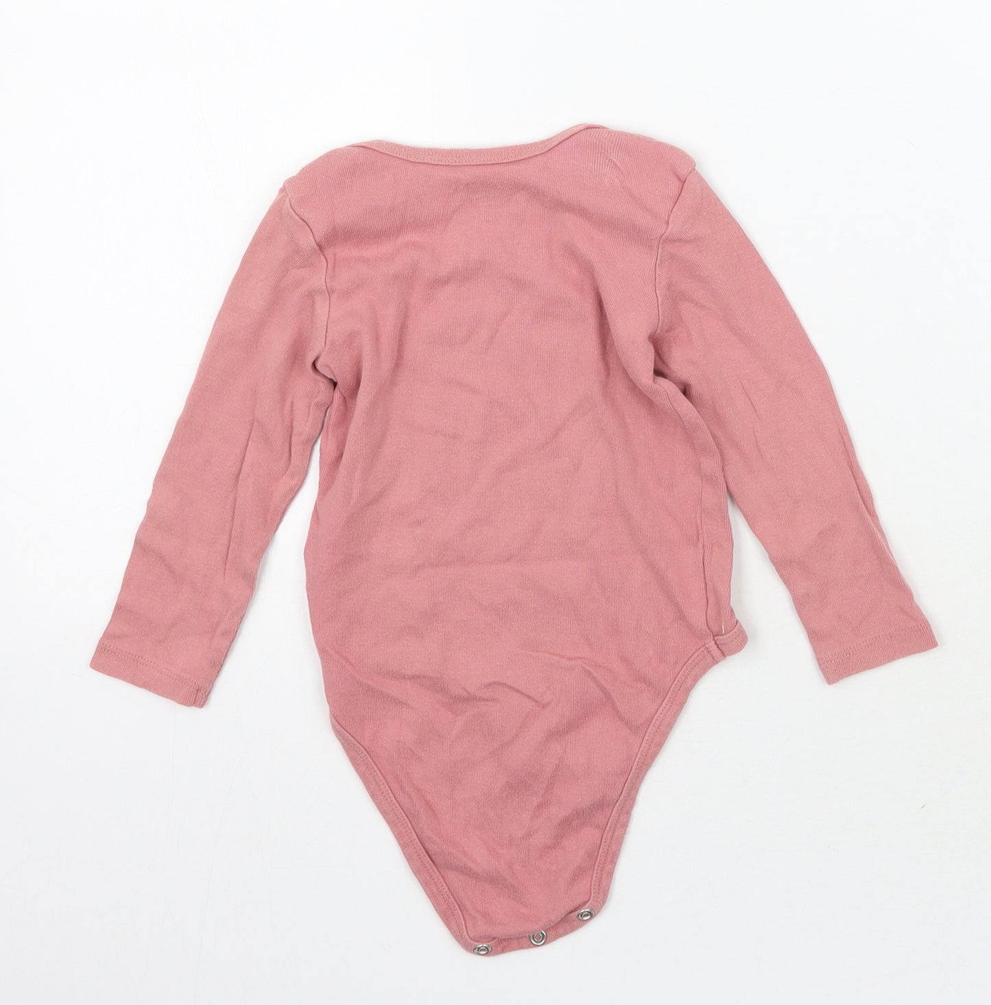 H&M Girls Pink   Babygrow One-Piece Size 12-18 Months