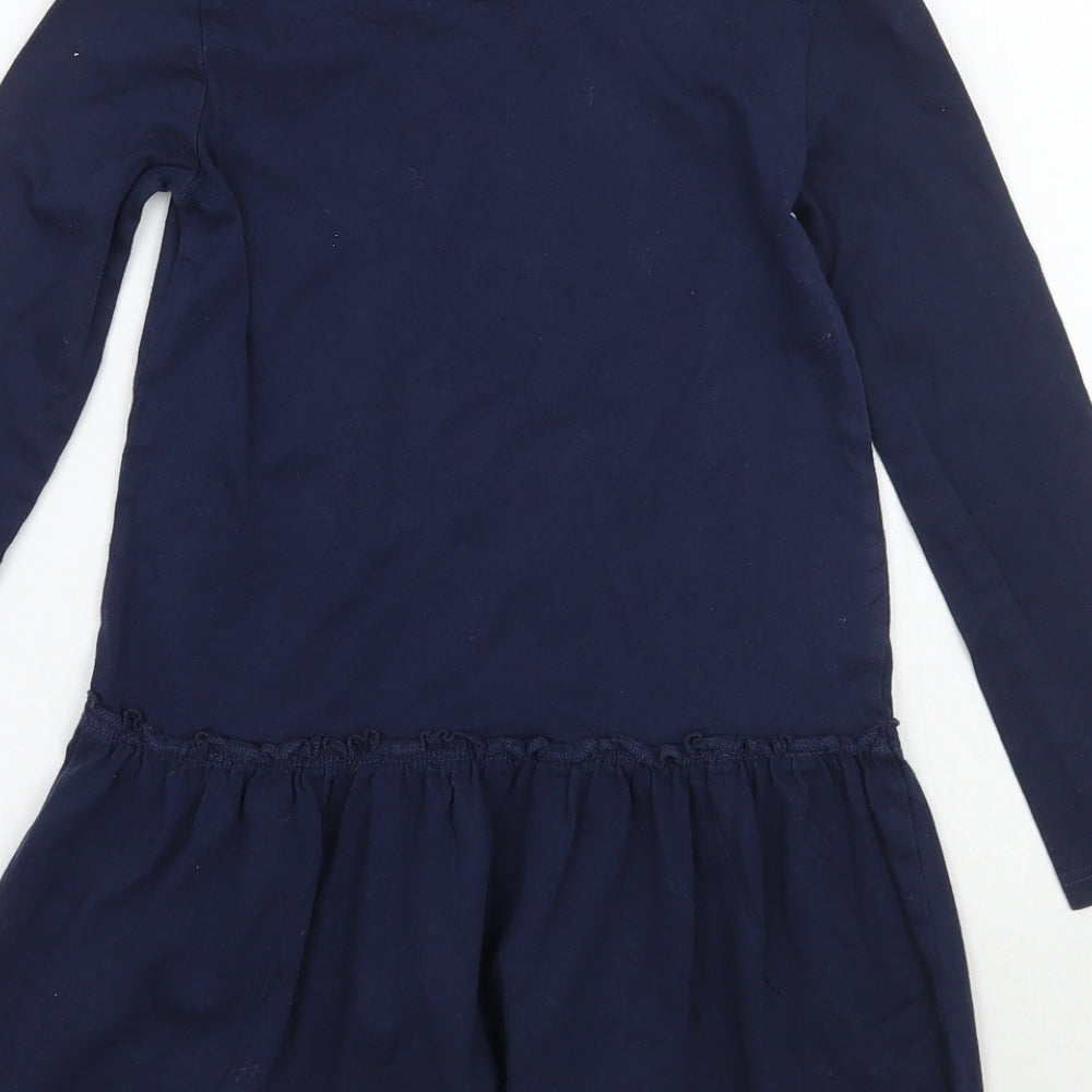 H&M Girls Blue Floral  A-Line  Size 5 Years