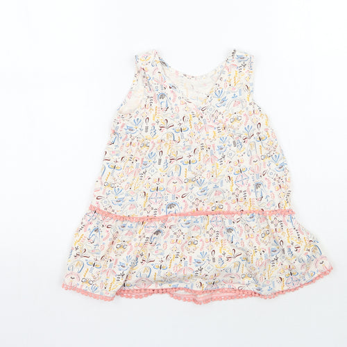 TU Girls Ivory Floral  A-Line  Size 4-5 Years