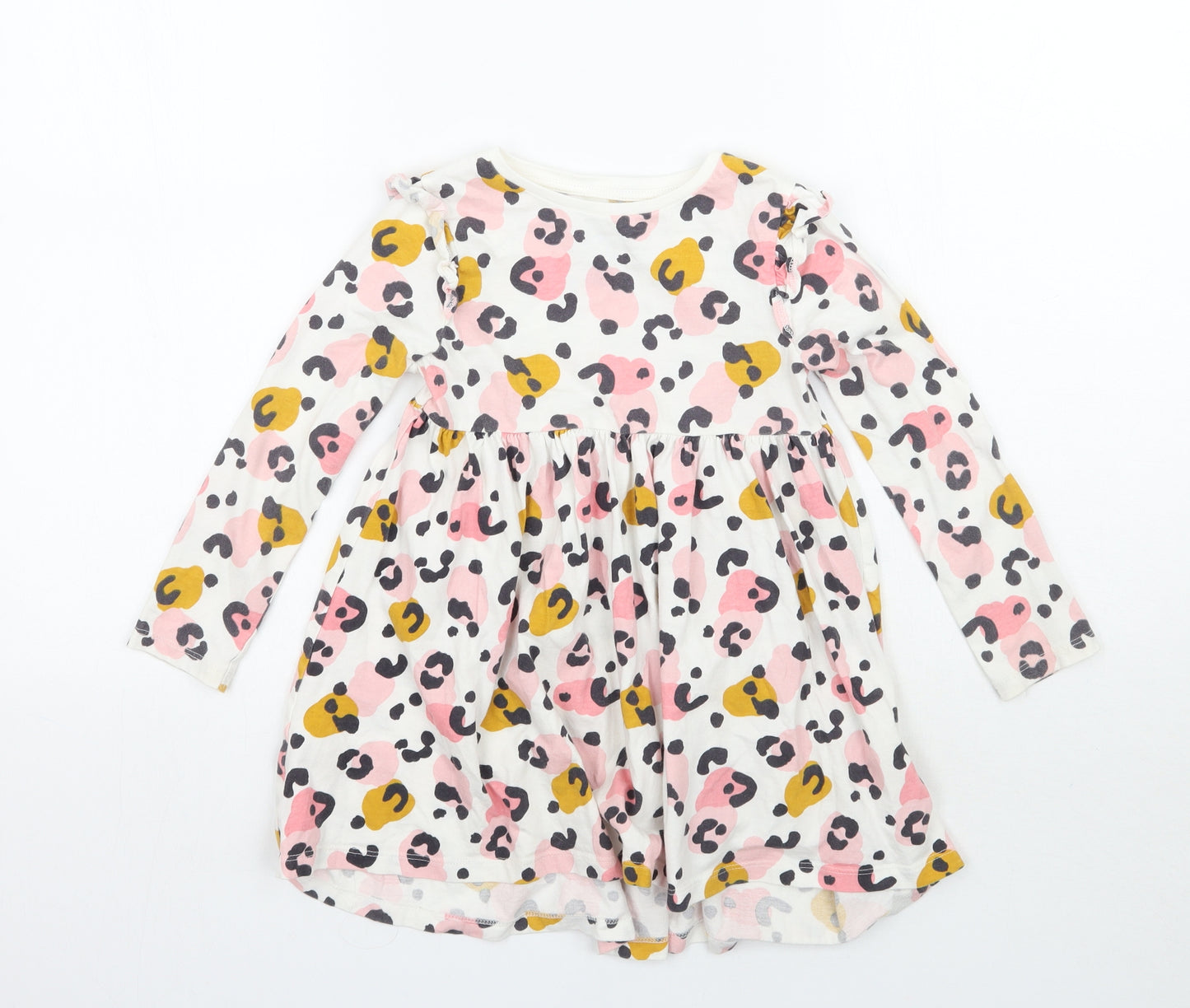 F&F Girls White Floral  A-Line  Size 5-6 Years