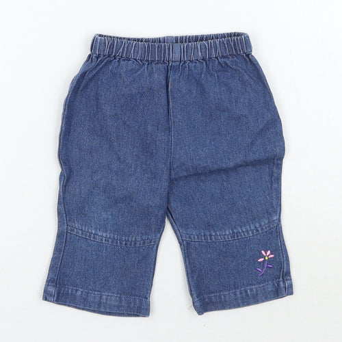 Cherokee Girls Blue   Capri Trousers Size 0-3 Months