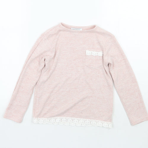 Primark Girls Pink   Pullover Jumper Size 6-7 Years