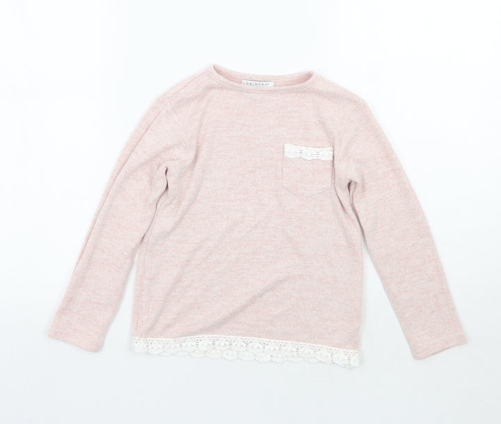 Primark Girls Pink   Pullover Jumper Size 6-7 Years
