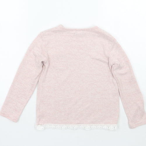 Primark Girls Pink   Pullover Jumper Size 6-7 Years