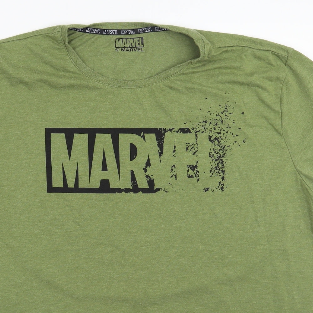 Marvel Mens Green    T-Shirt Size 3XL