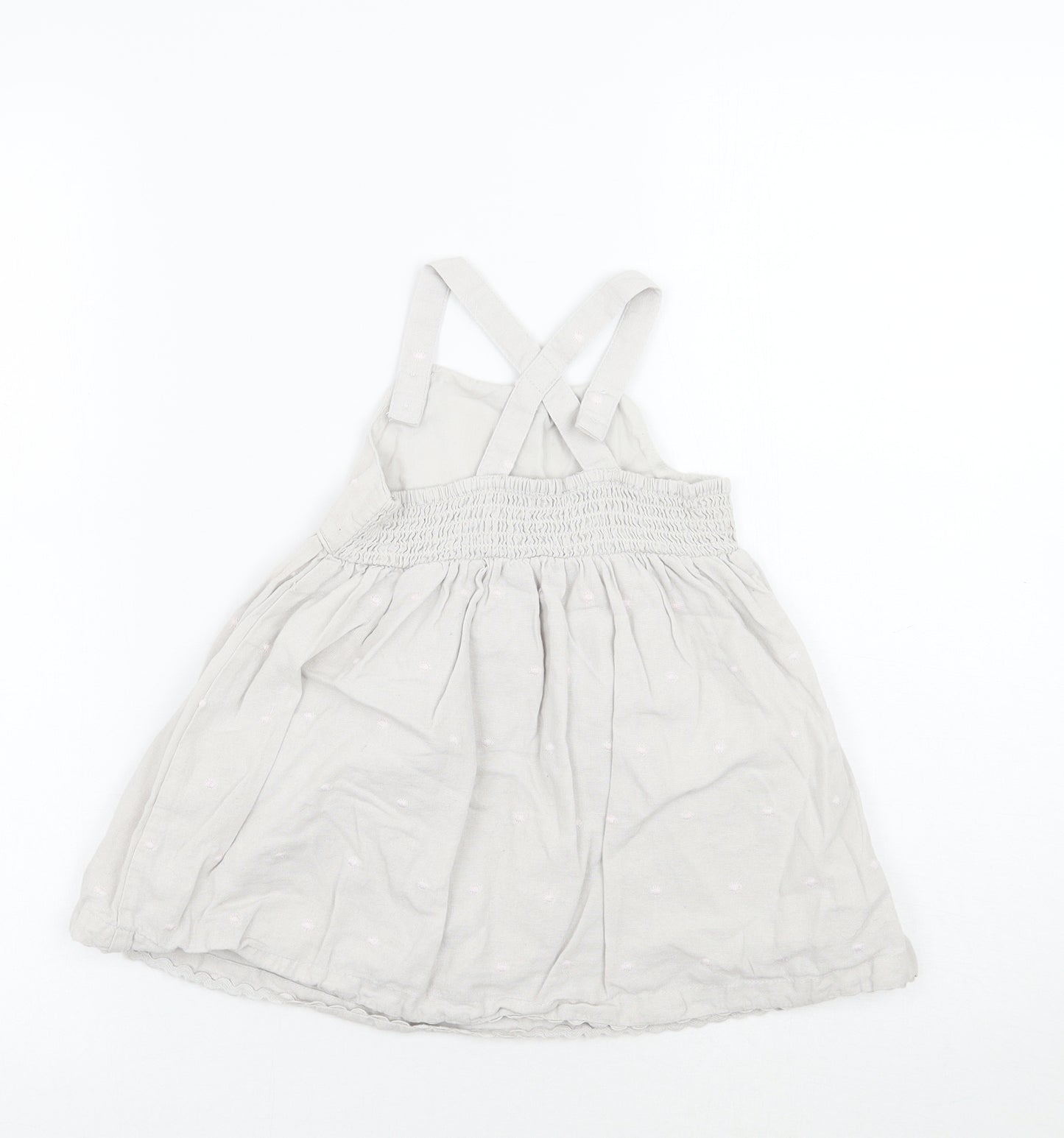 BHS Girls Grey Geometric  A-Line  Size 12-18 Months