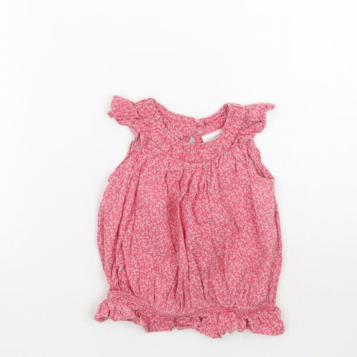 Fagottino Girls Pink Floral  Basic Tank Size 18-24 Months