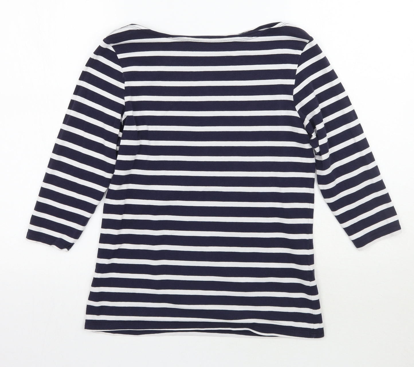 Primark Womens Blue Striped  Basic T-Shirt Size 14
