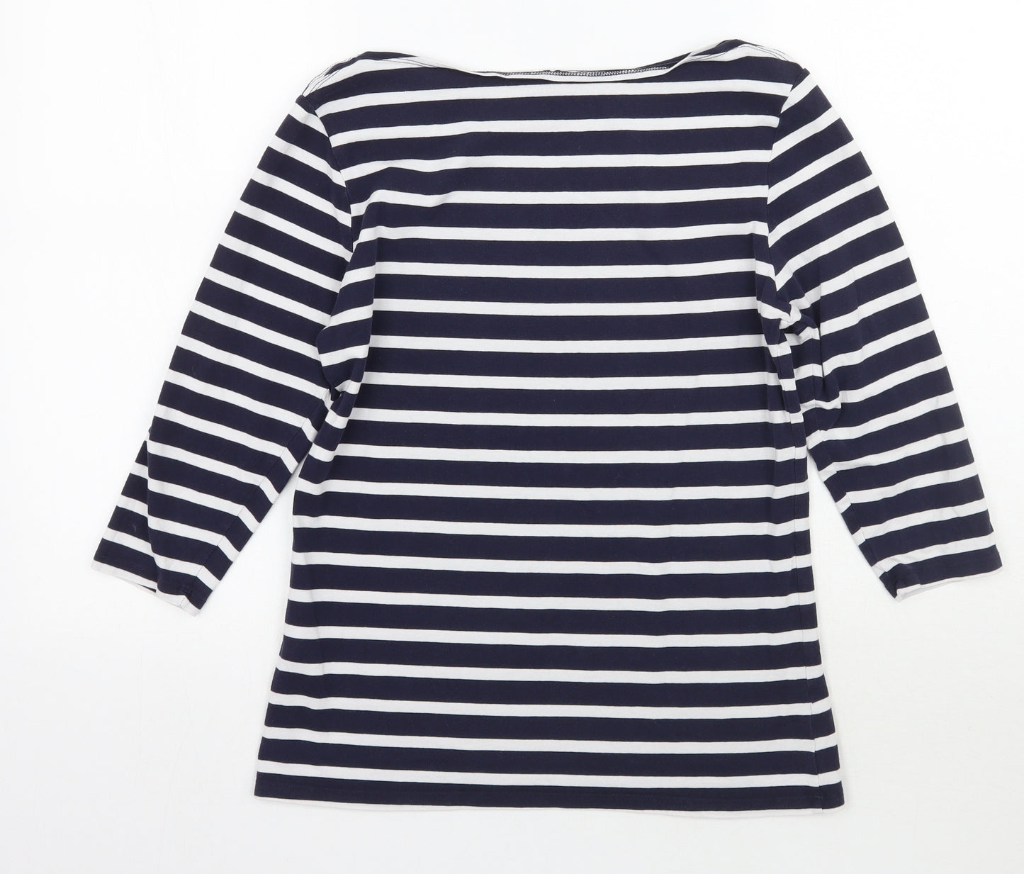 Primark Womens Blue Striped  Basic T-Shirt Size 14