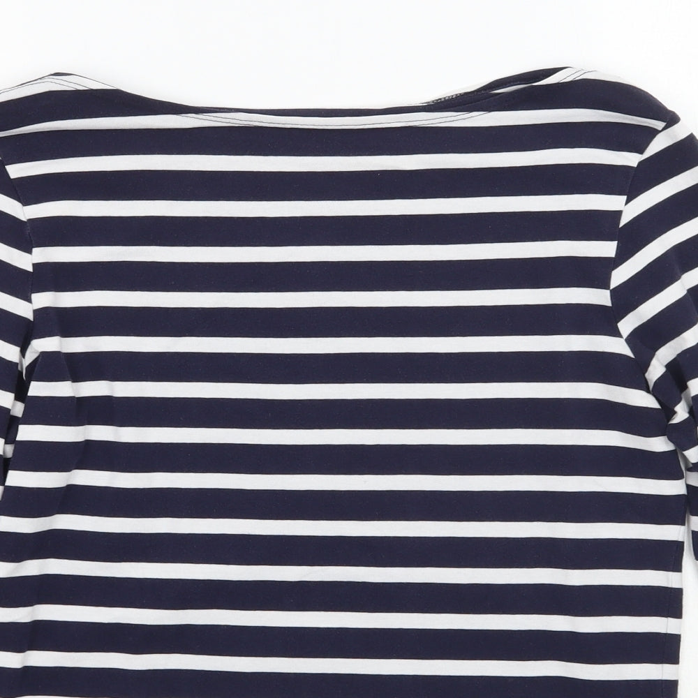 Primark Womens Blue Striped  Basic T-Shirt Size 14