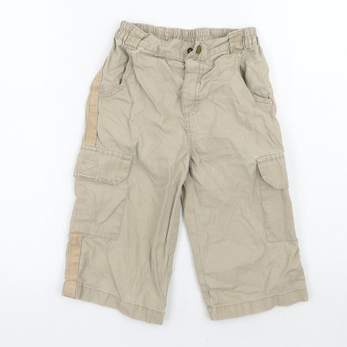 RJR.John Rocha Boys Beige   Cargo Trousers Size 7 Years