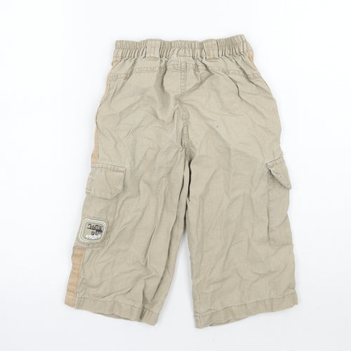 RJR.John Rocha Boys Beige   Cargo Trousers Size 7 Years