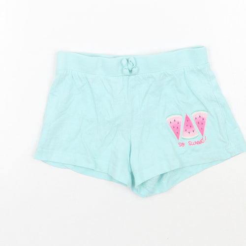Primark Girls Blue   Sweat Shorts Size 5-6 Years