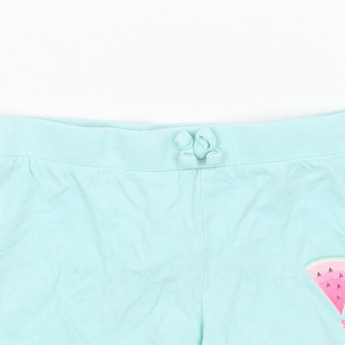 Primark Girls Blue   Sweat Shorts Size 5-6 Years