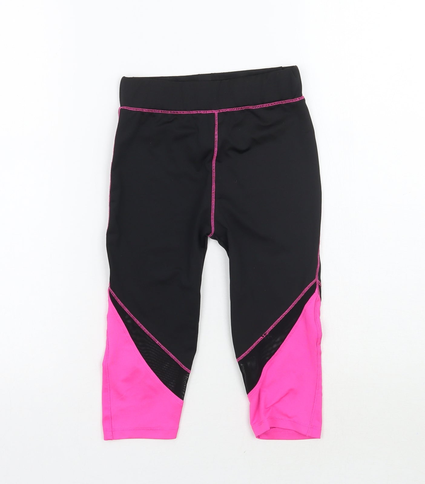 Evie Girls Black   Capri Trousers Size 7 Years