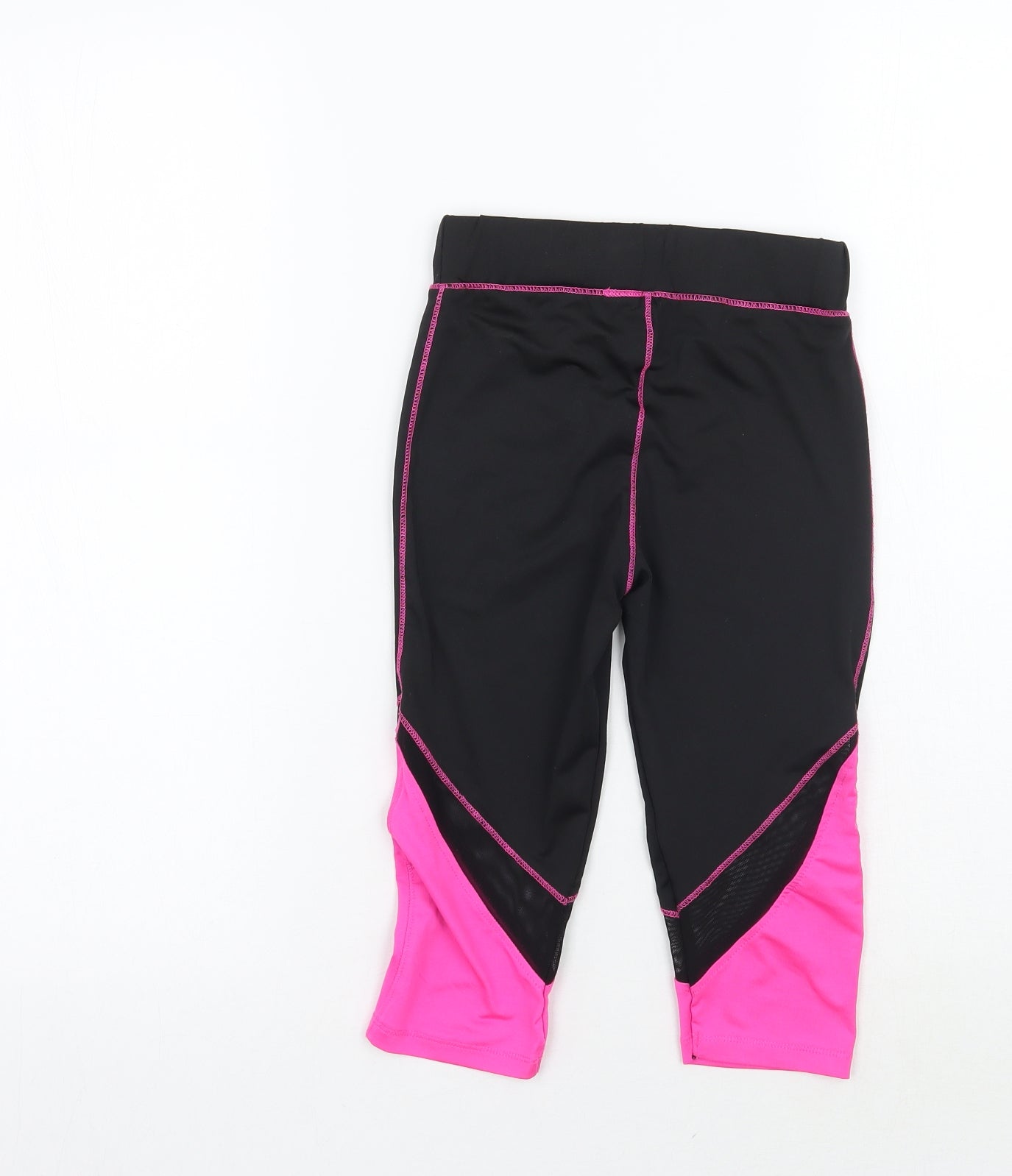 Evie Girls Black   Capri Trousers Size 7 Years