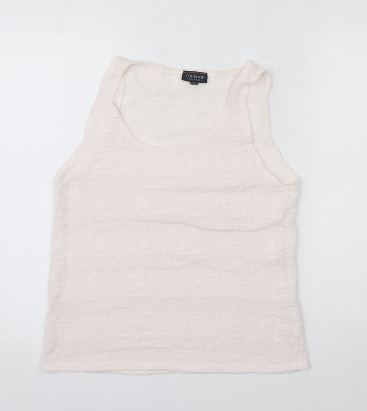 Topshop Womens Pink   Basic Tank Size 12