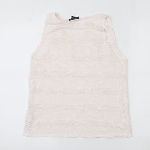 Topshop Womens Pink   Basic Tank Size 12