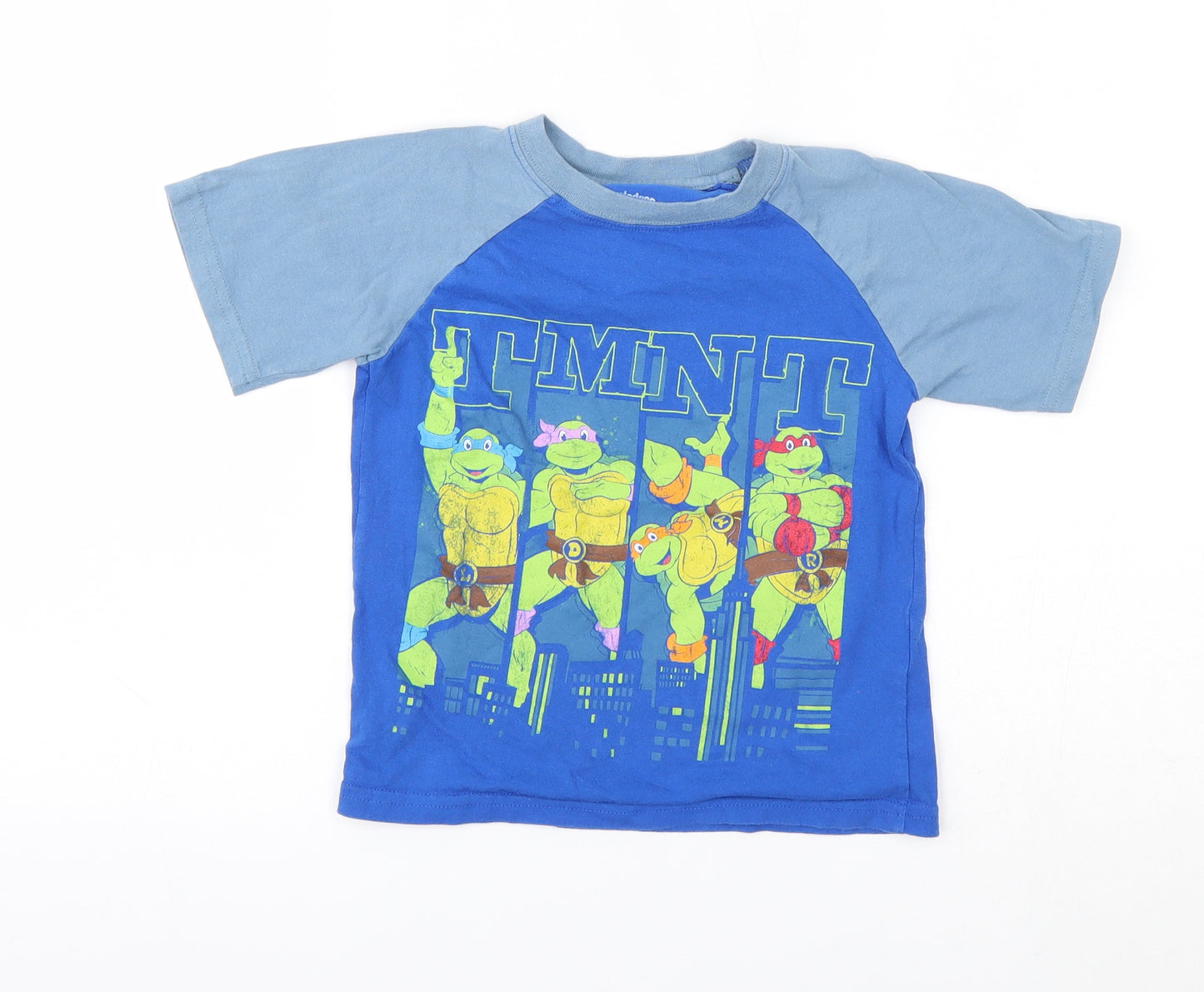 Nickleodeon Boys Blue   Basic T-Shirt Size 4 Years