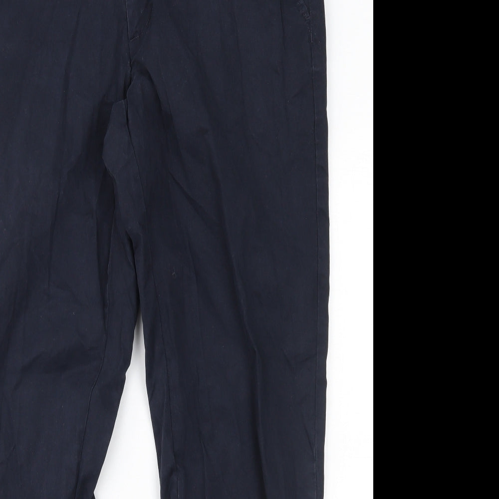 Marks and Spencer Mens Blue   Chino Trousers Size 34 L29 in