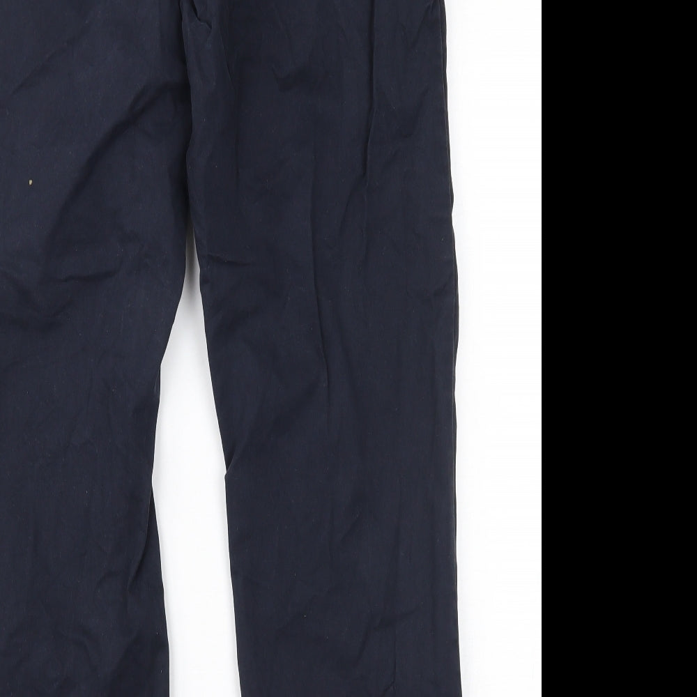 Marks and Spencer Mens Blue   Chino Trousers Size 34 L29 in