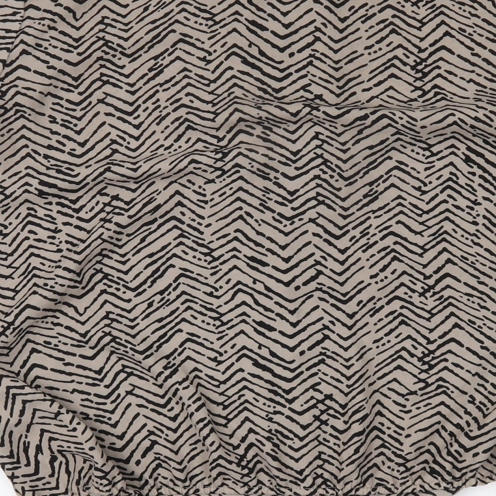 Bonmarché Womens Brown Striped  Basic Blouse Size 12