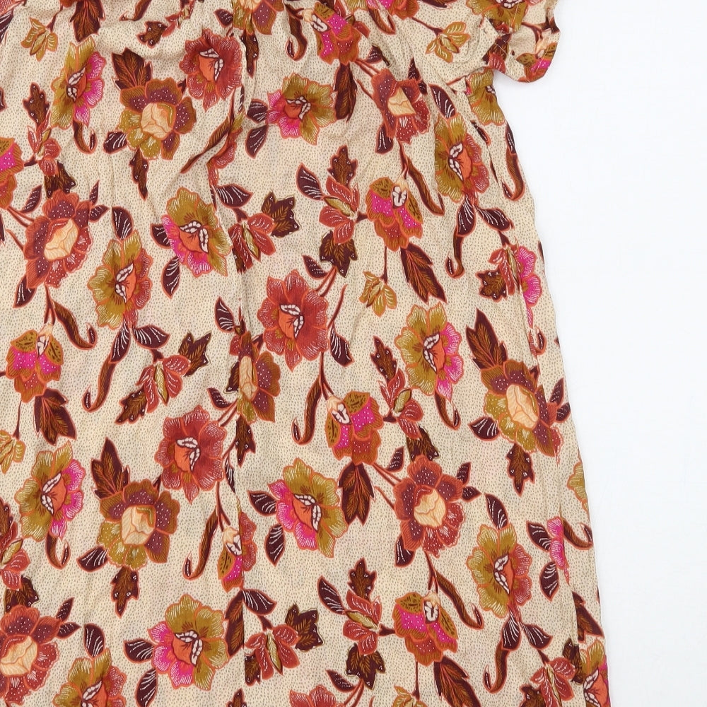 Primark Womens Multicoloured Floral  A-Line  Size 14