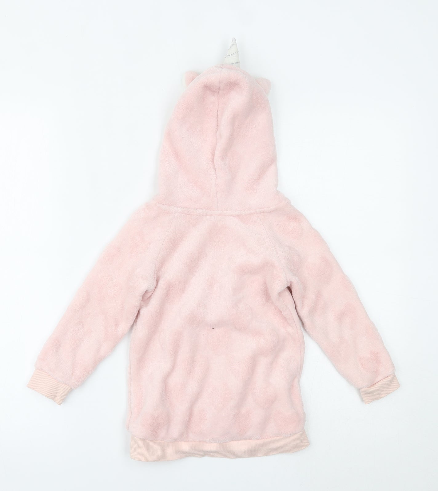 H&M Girls Pink   Pullover Hoodie Size 3-4 Years  - unicorn