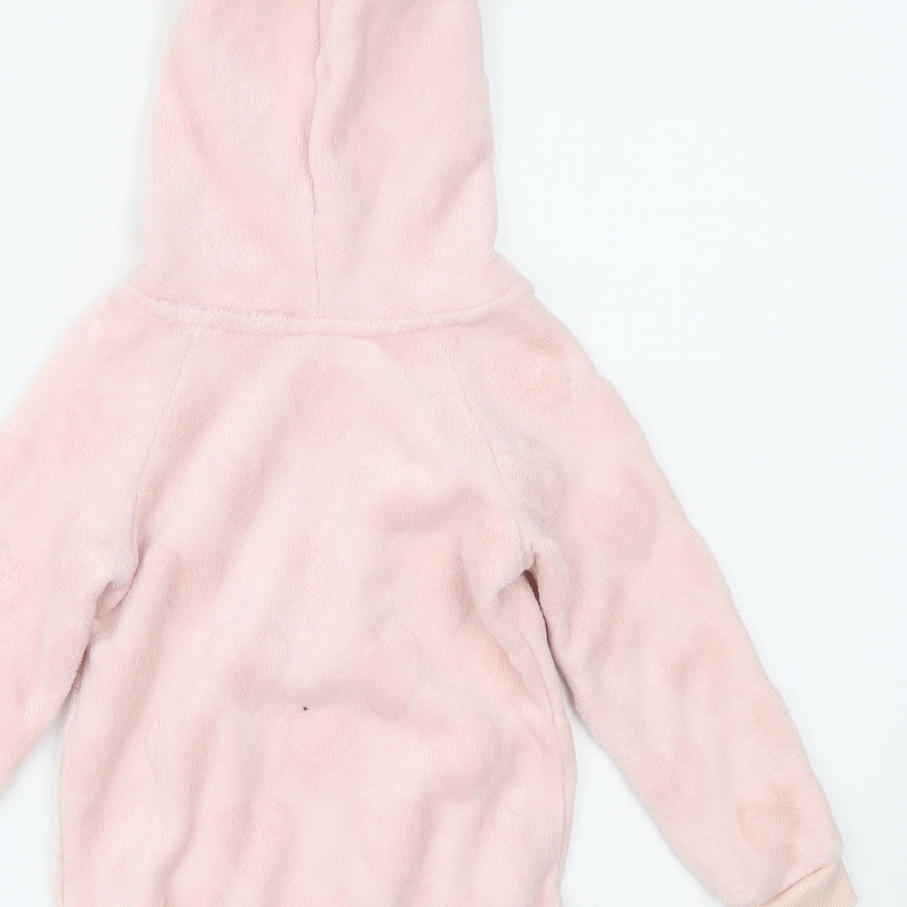 H&M Girls Pink   Pullover Hoodie Size 3-4 Years  - unicorn