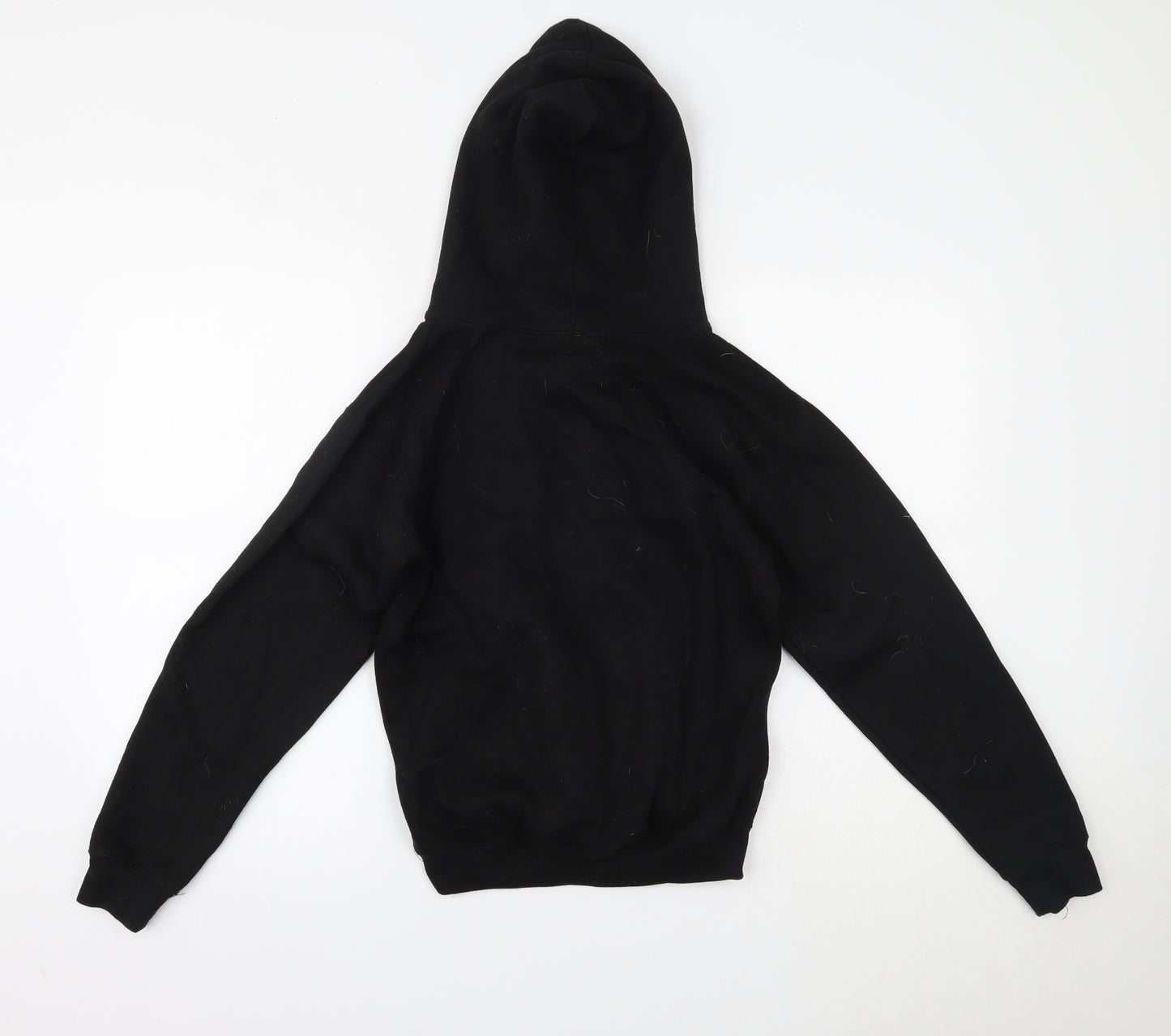 supersoft Boys Black   Pullover Hoodie Size 10-11 Years