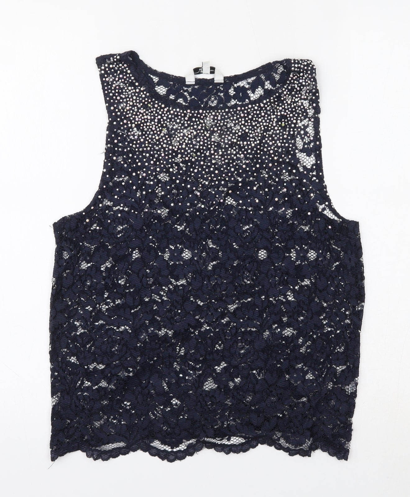 New Look Womens Blue   Basic Tank Size 12
