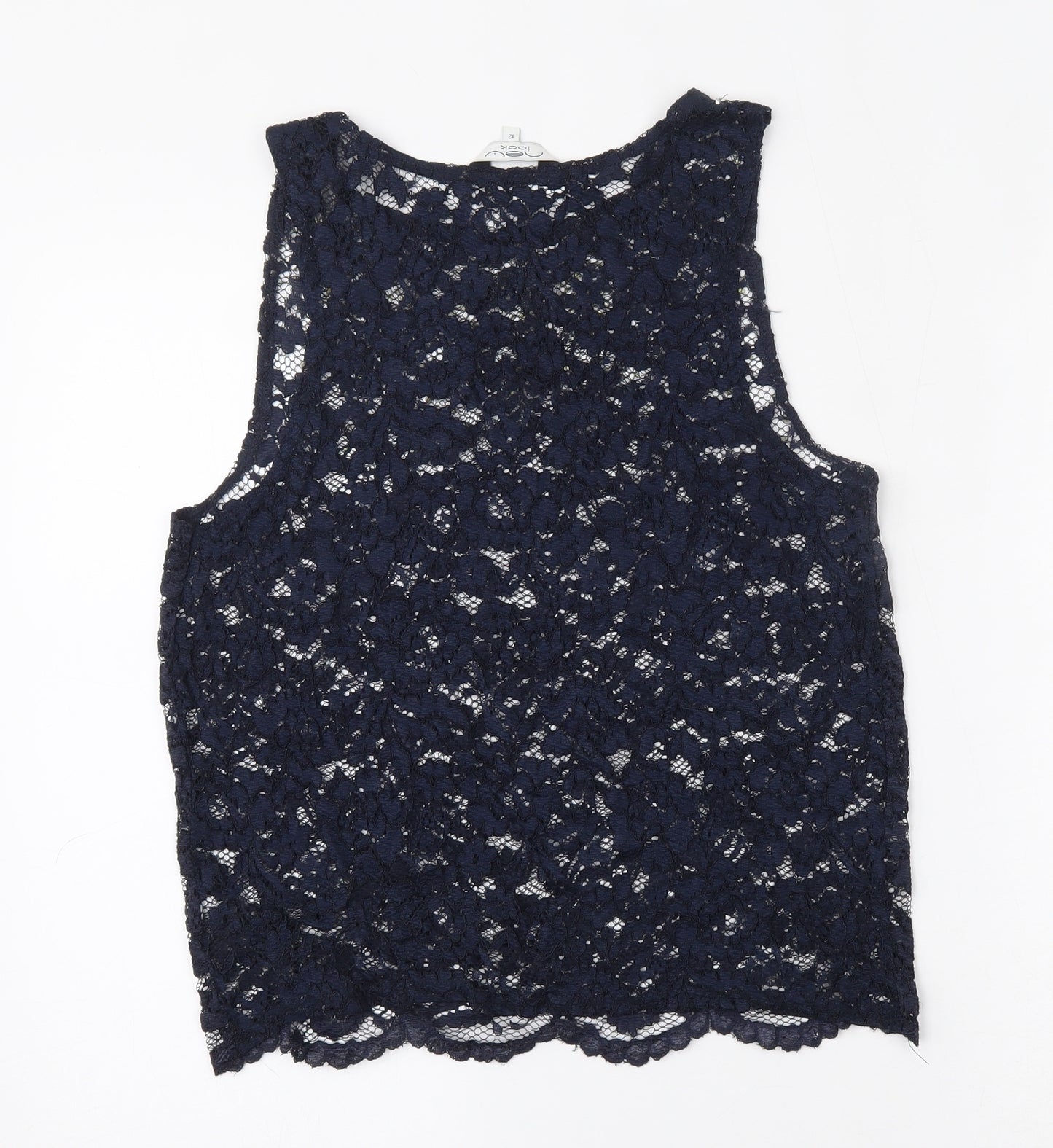 New Look Womens Blue   Basic Tank Size 12