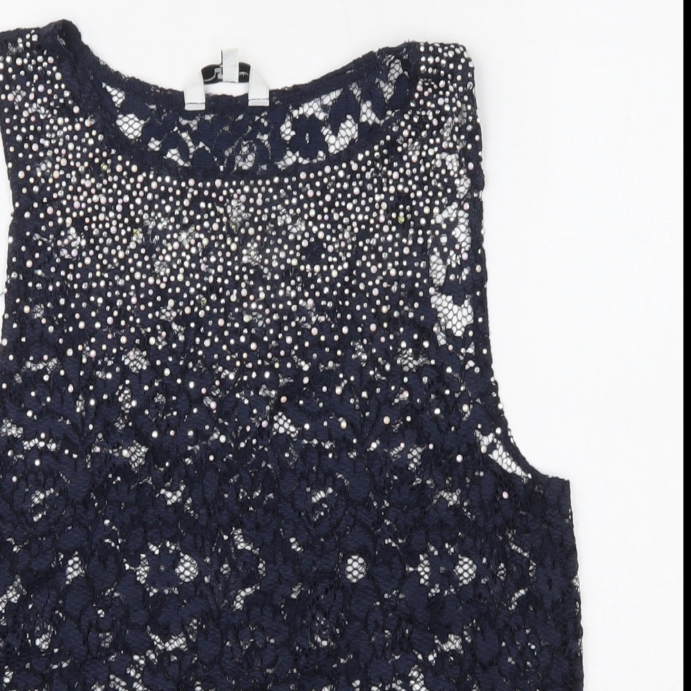 New Look Womens Blue   Basic Tank Size 12