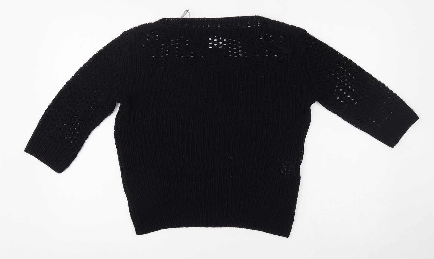 Papaya Womens Black   Pullover Jumper Size 14