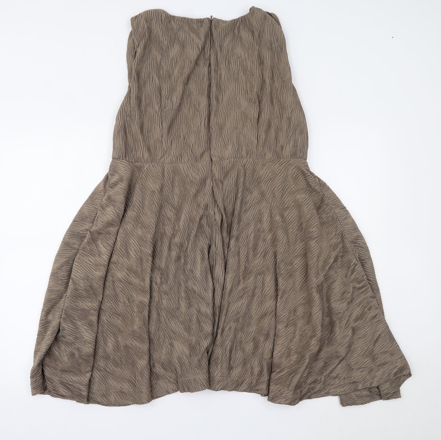 Uttam London Womens Beige   Fit & Flare  Size M