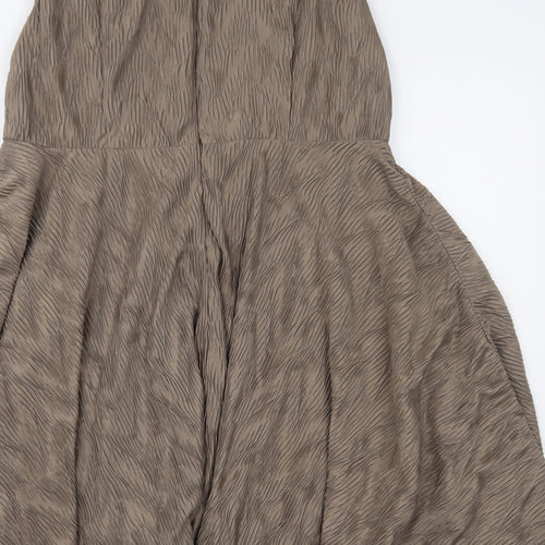 Uttam London Womens Beige   Fit & Flare  Size M