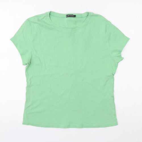 Elle Louise Womens Green   Basic T-Shirt Size L