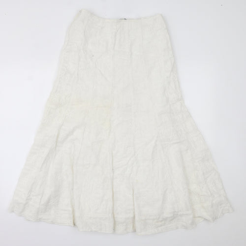 Per Una Womens White   Maxi Skirt Size 12