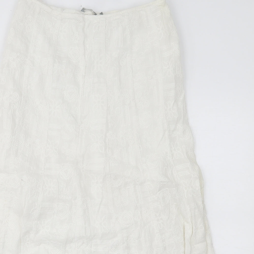 Per Una Womens White   Maxi Skirt Size 12
