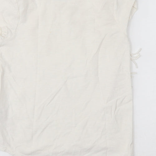 Matalan Girls Ivory   Basic T-Shirt Size 8 Years