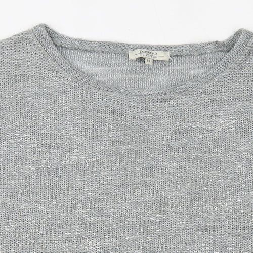 Papaya Womens Grey   Basic Blouse Size 14