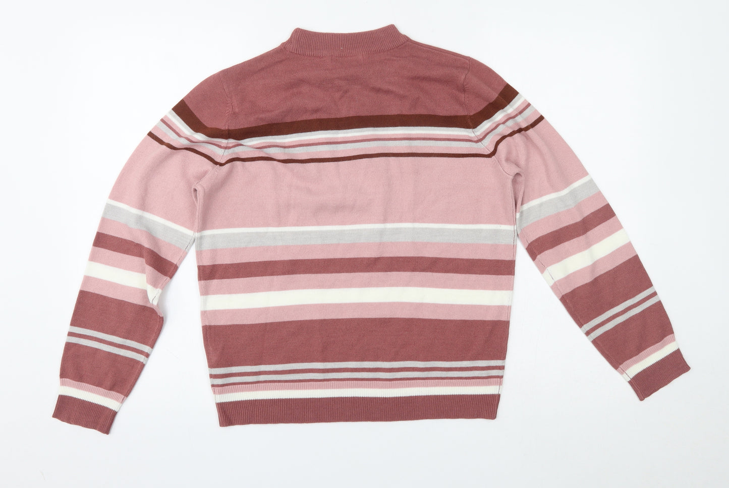 Marks and Spencer Womens Pink Striped  Basic Blouse Size 12
