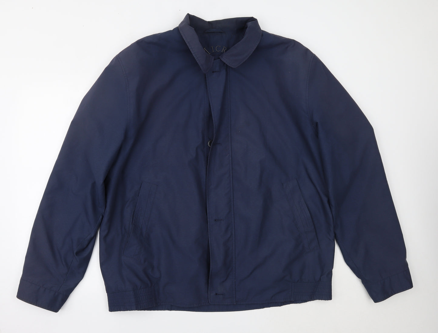Frank Eden Mens Blue   Overcoat Coat Size 48